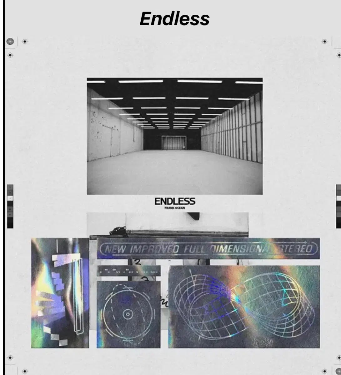 프랭크 오션 endless vhs / cd / dvd